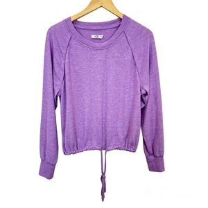 Ugg Gable Loungewear Purple Long Sleeve Top Crewneck Drawstring Women’s Sz Large